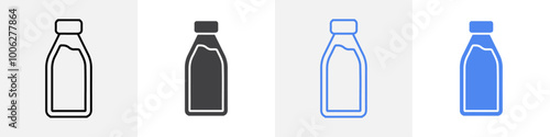 milk icon vector set use for web