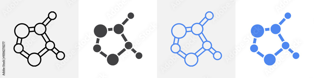 molecule icon vector set use for web molecule icon vector set use for web