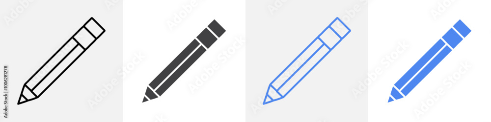 pencil icon vector set use for web