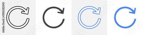 reload icon vector set use for web