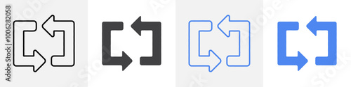 reload icon vector set use for web