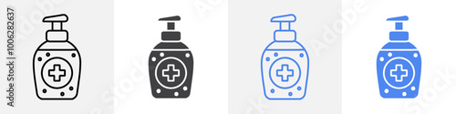 senitizer icon vector set use for web