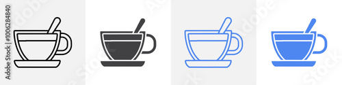 tea icon vector set use for web