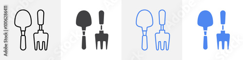 trowel icon vector set use for web