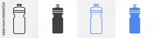 water bottle icon vector set use for web