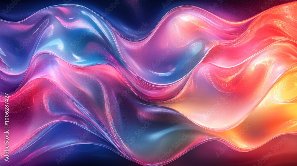 Abstract Vibrant Waves Abstract Vibrant Waves