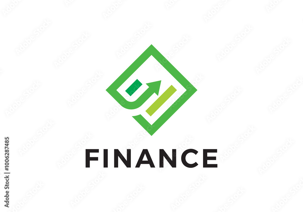 chart finance logo. creative arrow diagram accounting vector design template chart finance logo. creative arrow diagram accounting vector design template