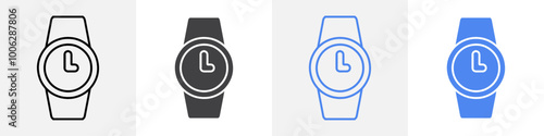 wrist watch icon vector set use for web