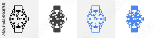 wrist watch icon vector set use for web