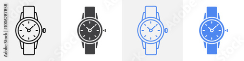 wrist watch icon vector set use for web