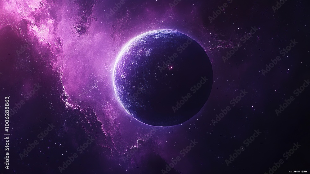 Obraz premium Science Fiction Day background, future Earth and space science fiction illustrations,generated with AI.