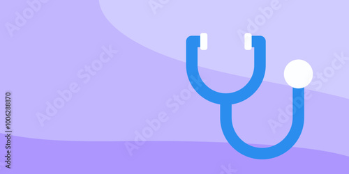 stethoscope on blue