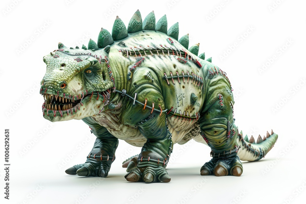 Obraz premium Stegosaurus dinosaur on white background