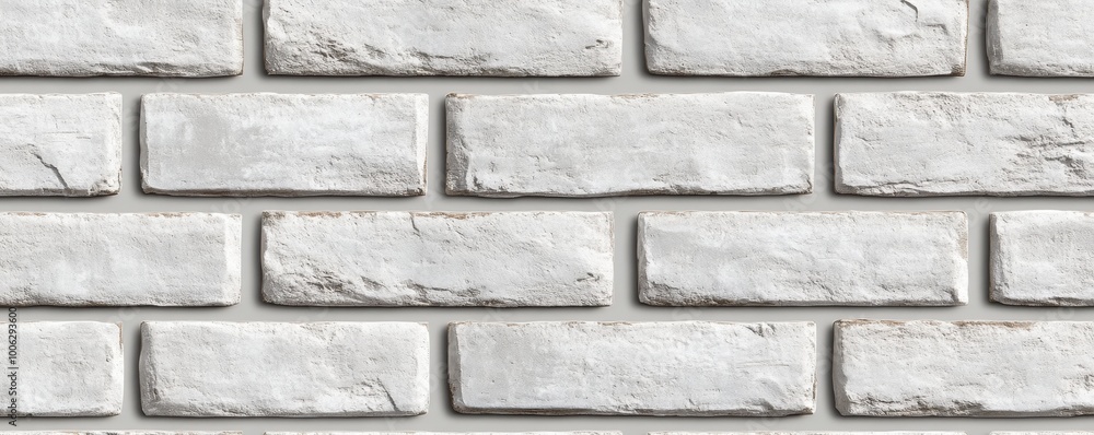 Obraz premium White brick wall texture seamless illustration, use for background