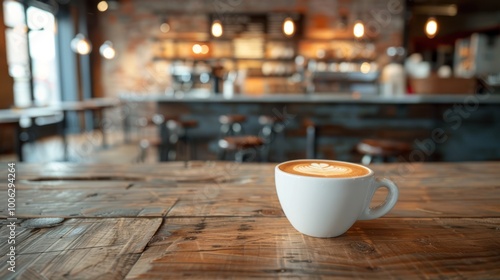 A Cup of Coffee in a Cozy Cafe