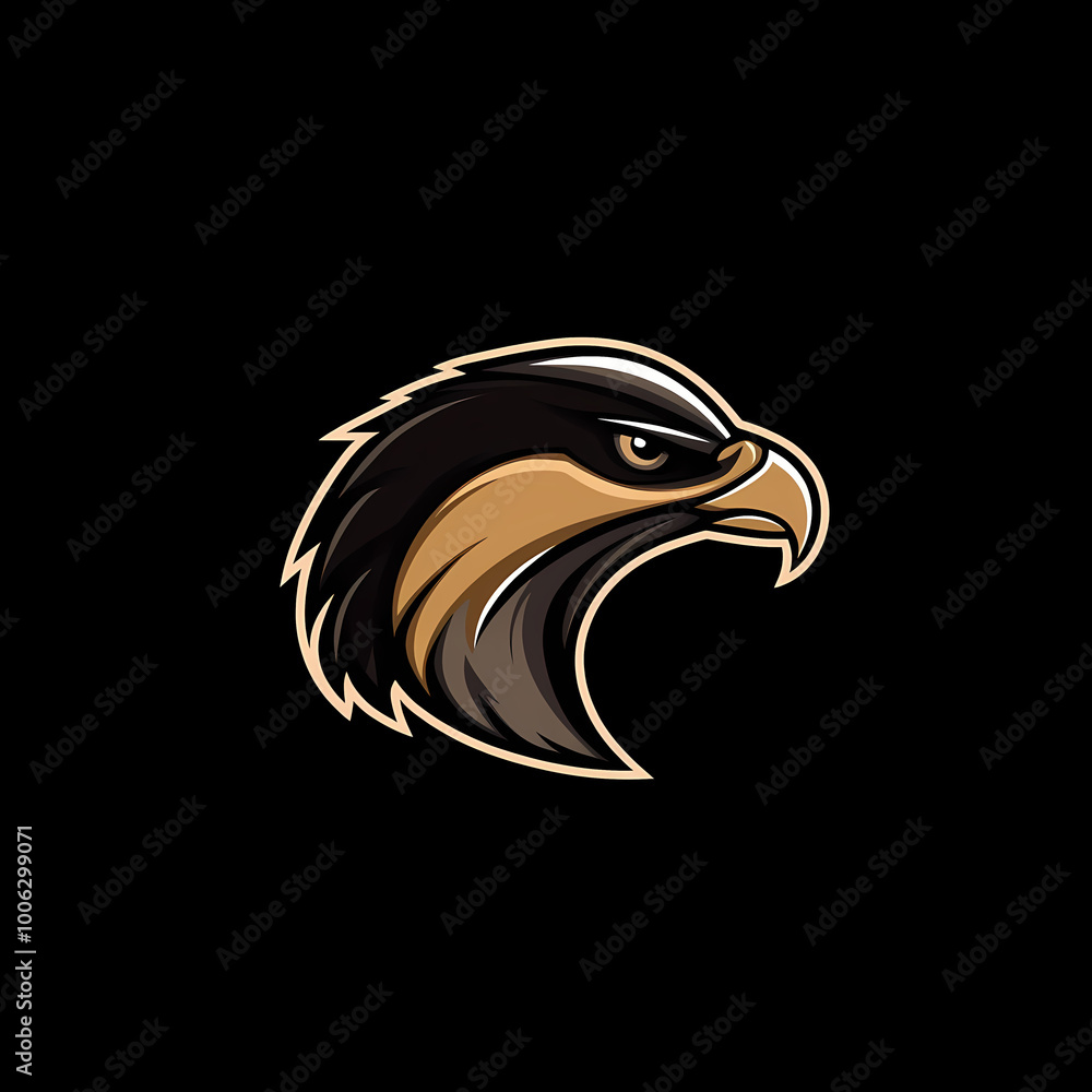 Fototapeta premium Flat Modern Hawk Logo – Vector Icon Illustration