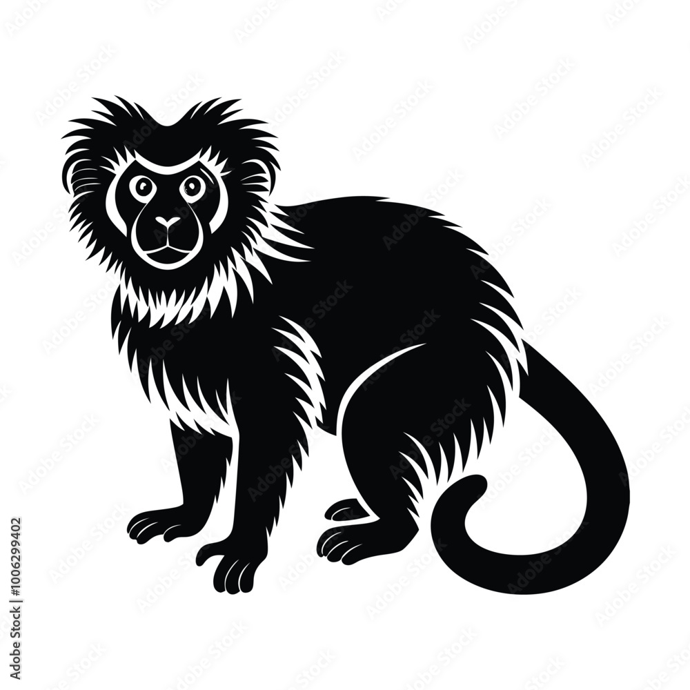 monkey illustration silhouette vector monkey illustration silhouette vector