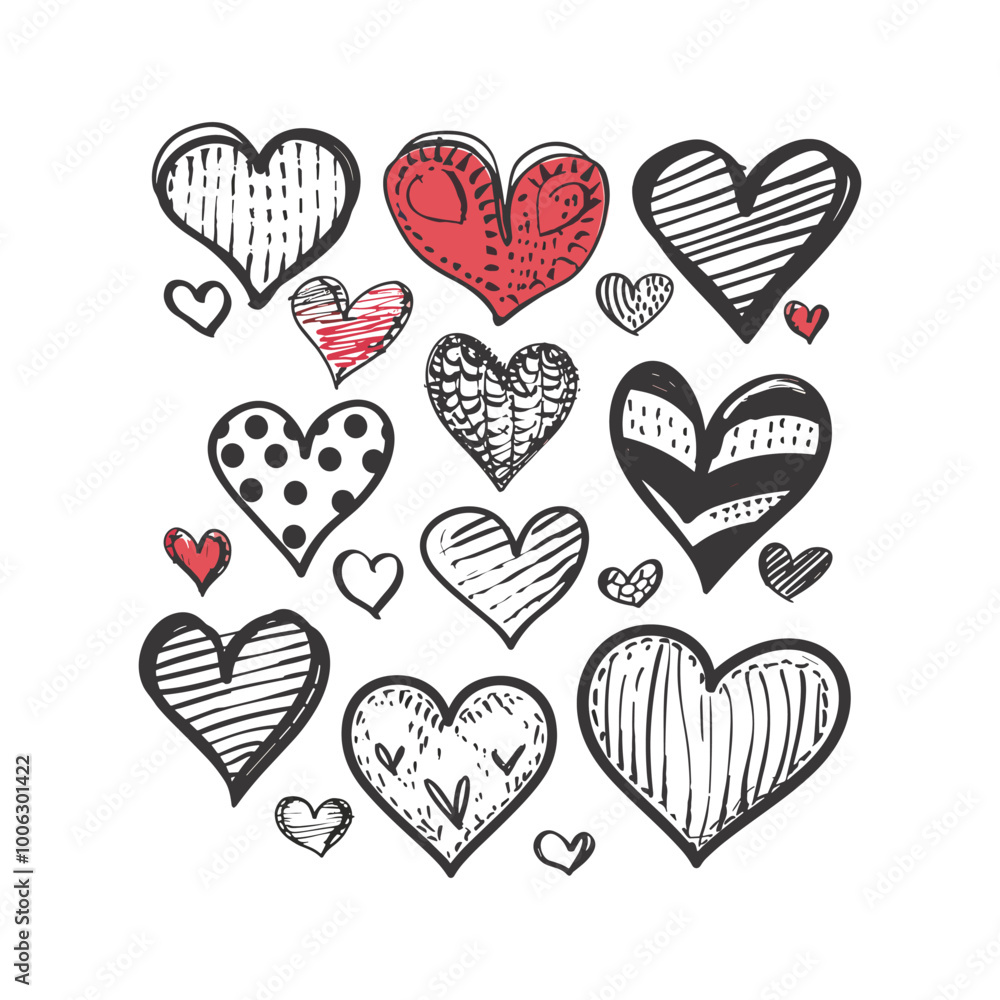 Love Hand Drawn Doodle Vector Design Love Hand Drawn Doodle Vector Design