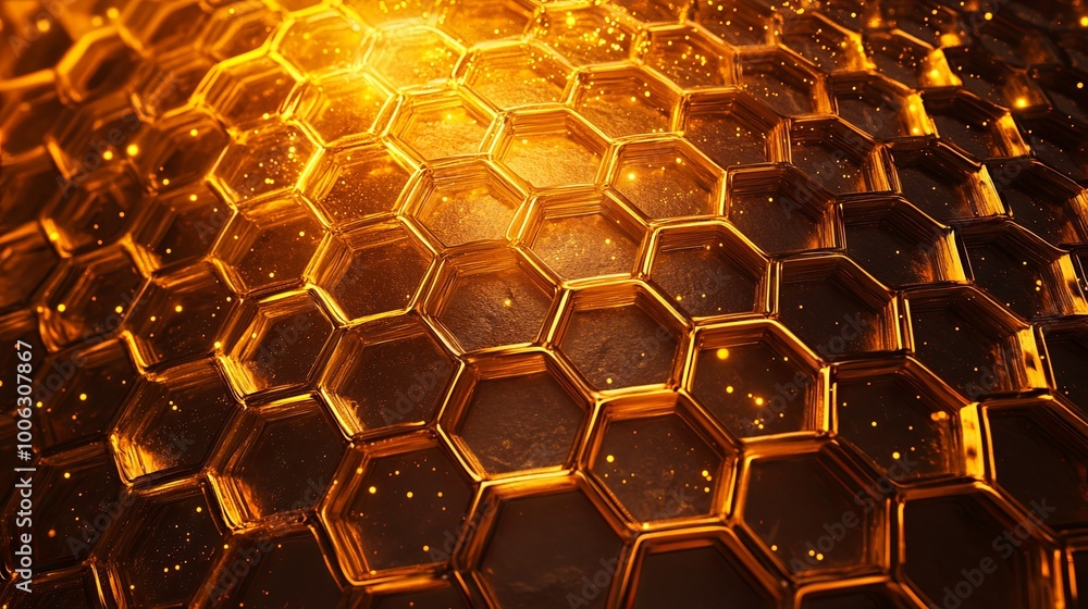 Abstract background in the form of honeycombs Abstract background in the form of honeycombs