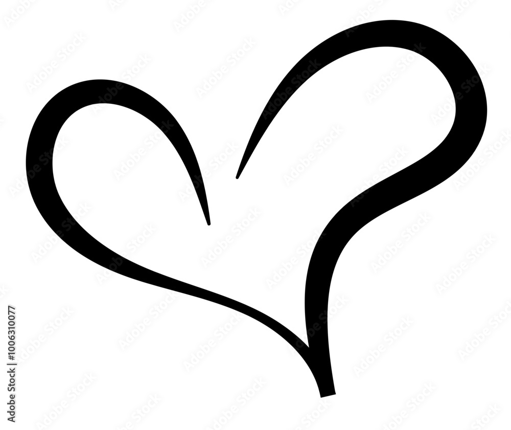 Hand drawn Doodle hearts sketch. Various different hand drawn heart icon love collection isolated on Transparent background. black heart symbol for Valentines Day. vector illustration Hand drawn Doodle hearts sketch. Various different hand drawn heart icon love collection isolated on Transparent background. black heart symbol for Valentines Day. vector illustration