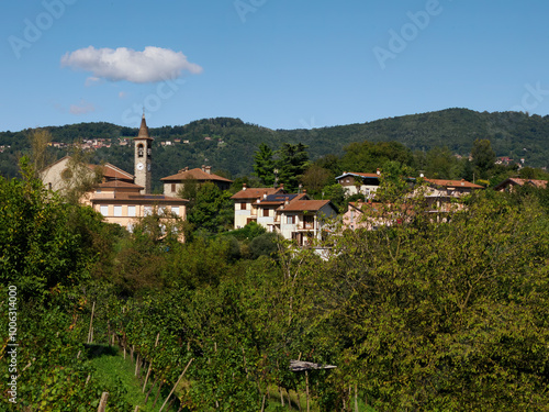 Landscape at Monte di Rovagnate, Brianza, italy photo