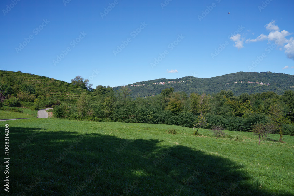 Naklejka premium Landscape at Monte di Rovagnate, Brianza, italy