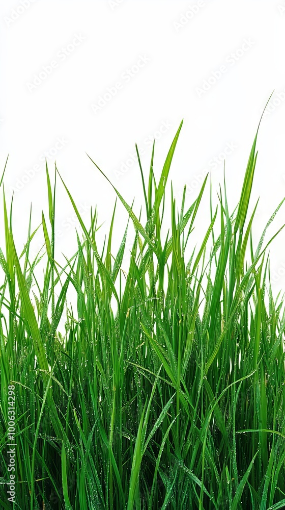 Green grass isolated on white background Green grass isolated on white background