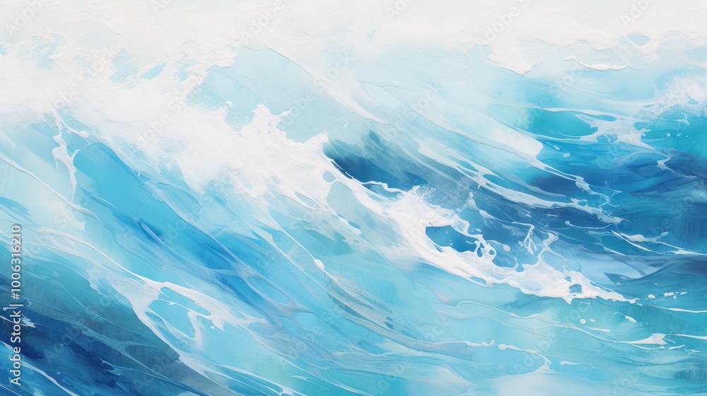 Obraz premium Abstract Ocean Waves