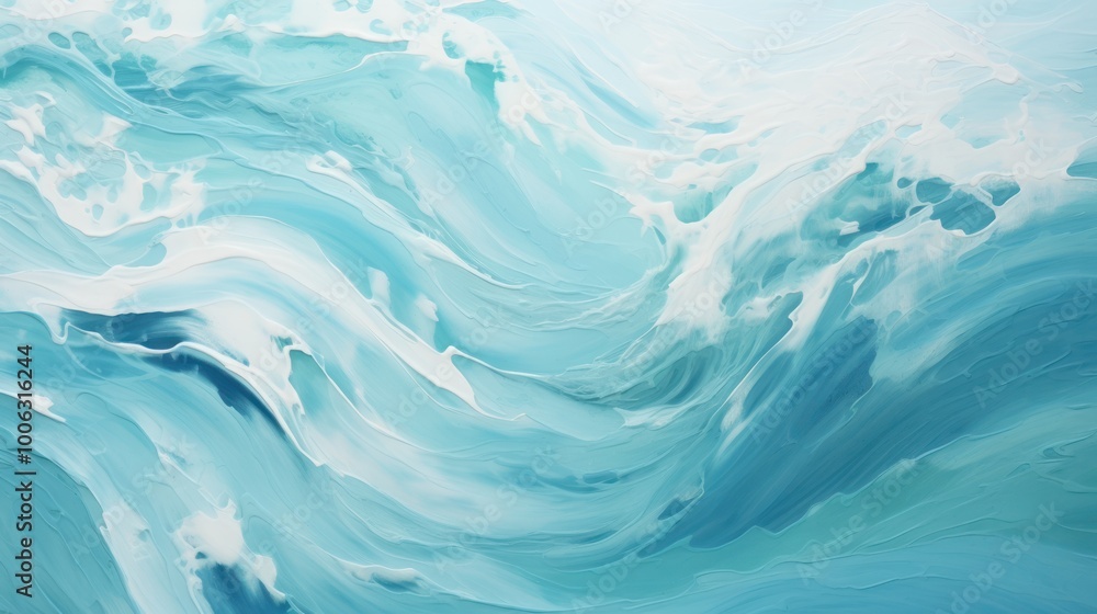 Obraz premium Abstract Ocean Waves