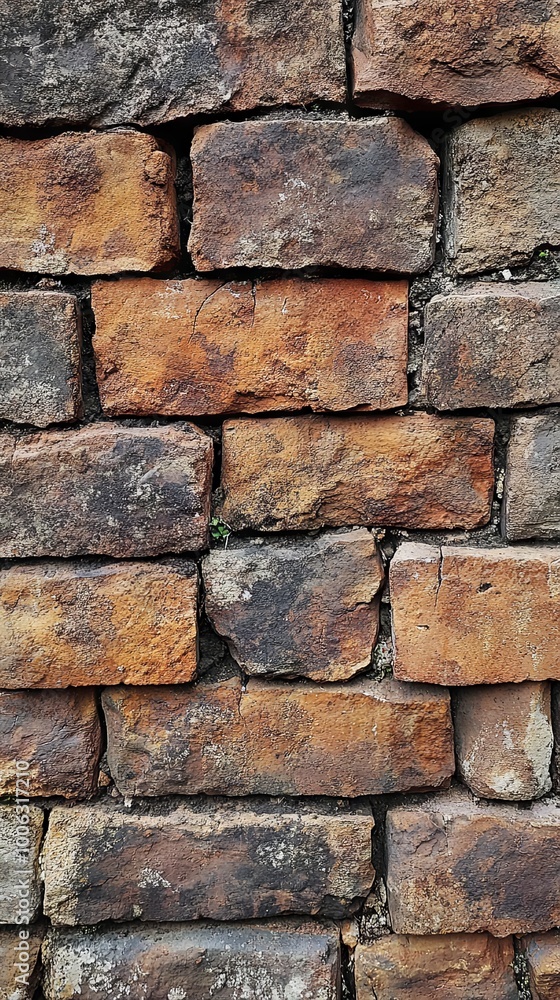 Naklejka premium Wall made of bricks