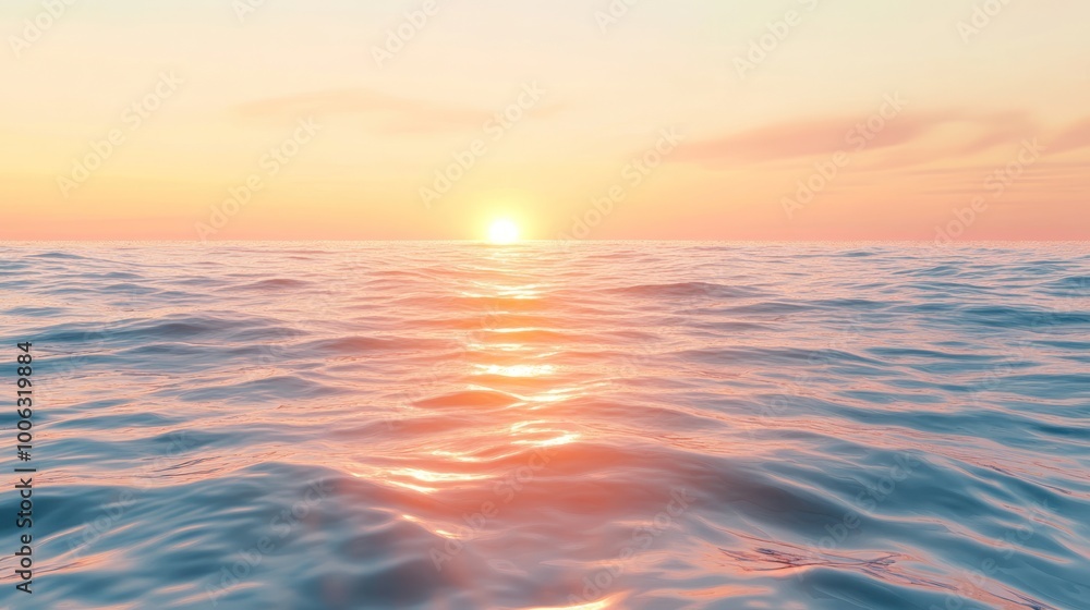 Obraz premium Sunset Over the Ocean