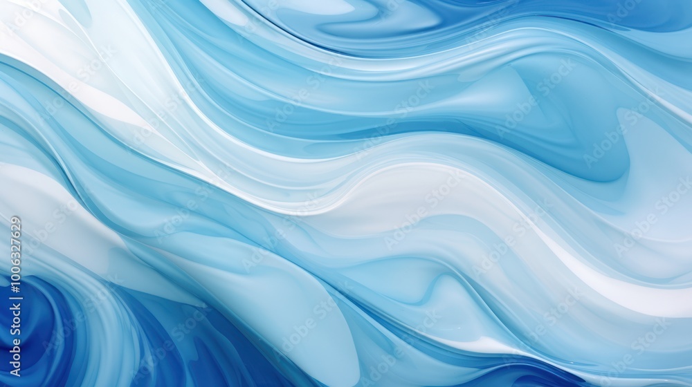Abstract Ocean Waves Painting. Serene Blue Watercolor Textures for Calm Backgrounds and Wallpapers Abstract Ocean Waves Painting. Serene Blue Watercolor Textures for Calm Backgrounds and Wallpapers