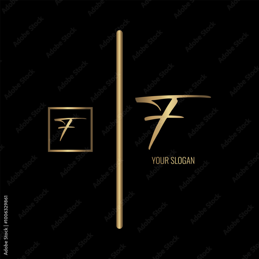 Luxury stylish F letter vector logo design
Luxury stylish F letter vector logo design