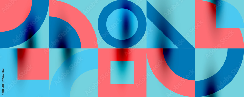 Neo memphis geometric pattern with circles, squares. Pop art abstract background for covers, banners, flyers and posters and other templates Neo memphis geometric pattern with circles, squares. Pop art abstract background for covers, banners, flyers and posters and other templates