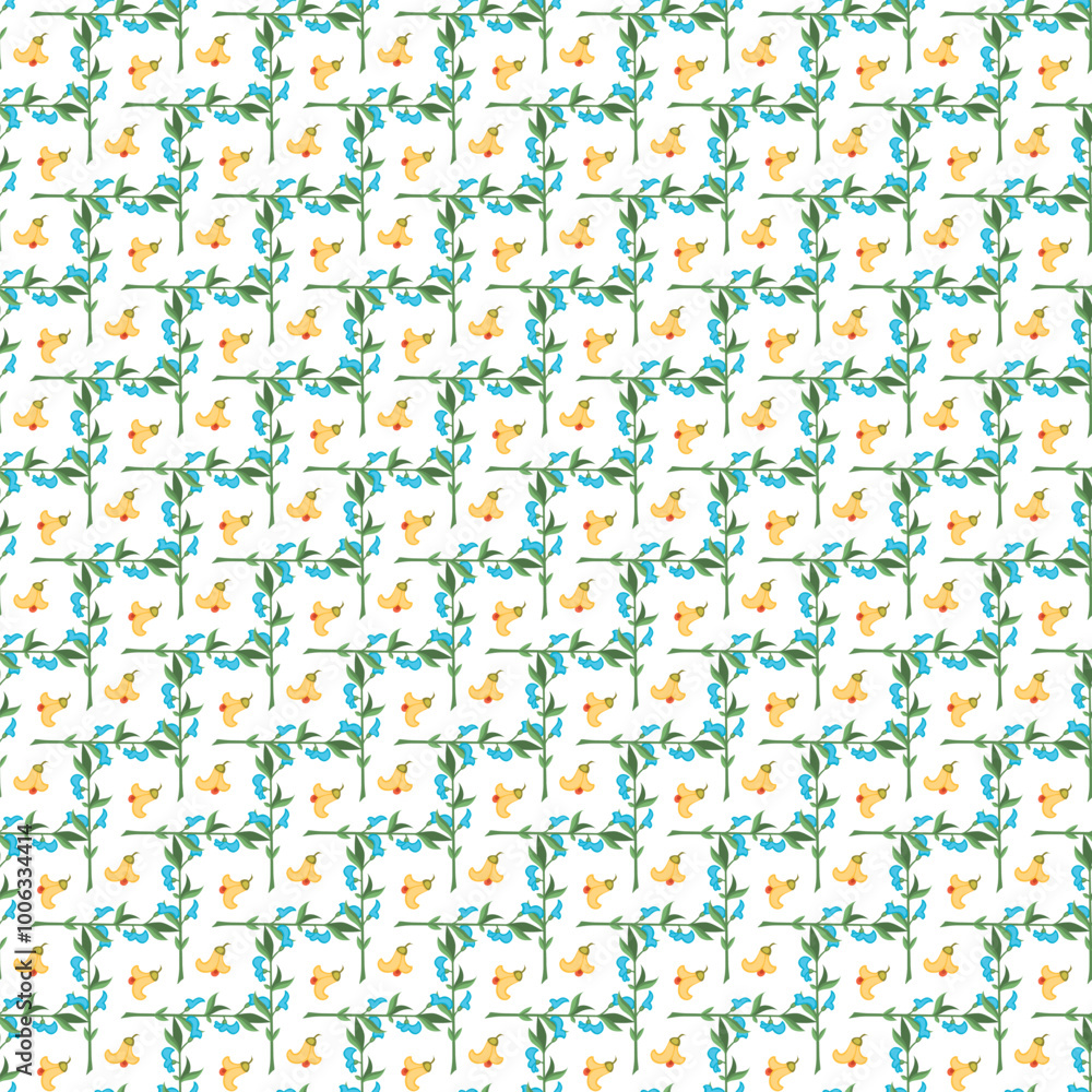 Graphical Leaf Ornaments Seamless Vector Pattern Design Graphical Leaf Ornaments Seamless Vector Pattern Design