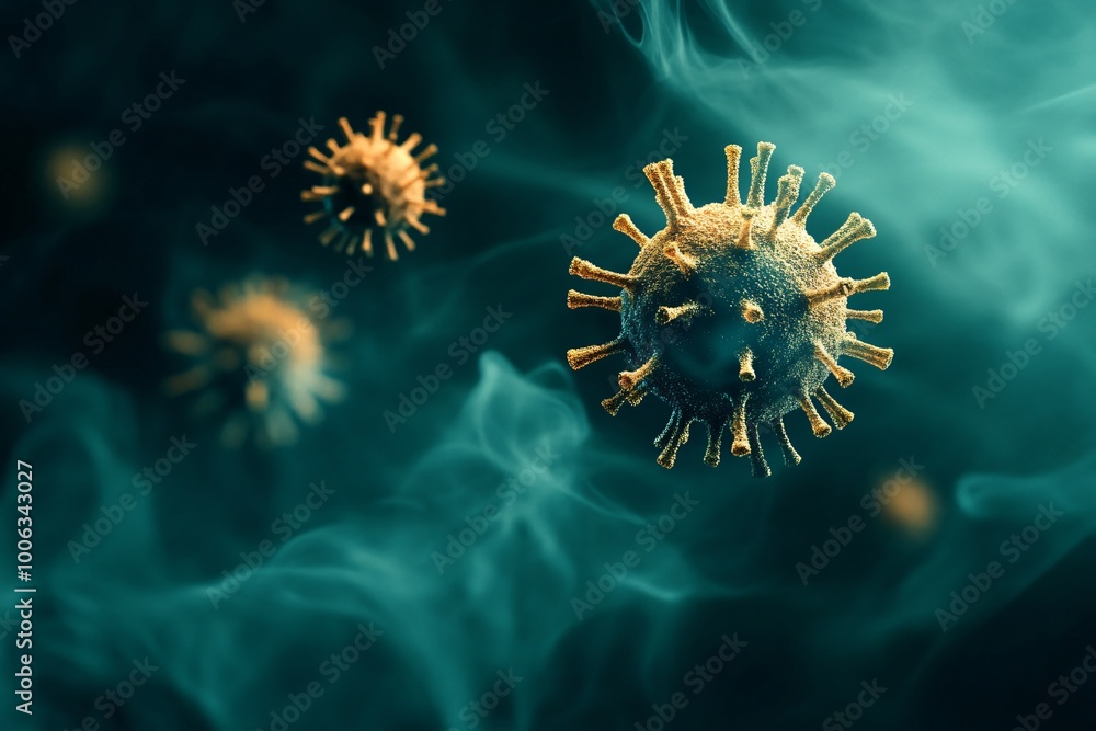Fototapeta premium Risks of Contaminated Air