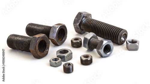 Collection of Bolts and Nuts