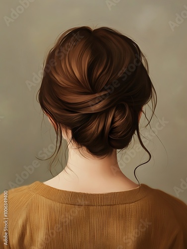 Young woman with beautiful hairstyle