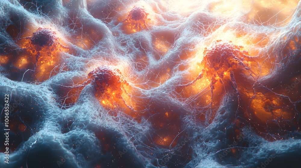 3D Visualization of Interconnected Neurons 3D Visualization of Interconnected Neurons