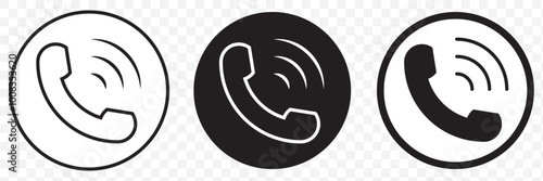 Phone icon vector. Call icon vector. Phone icon vector. telephone icon. EPS 10.