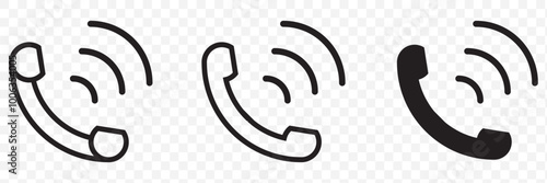Phone icon vector. Call icon vector. Phone icon vector. telephone icon. EPS 10.