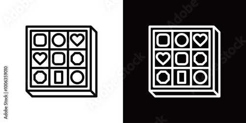 チョコレートのシンプルなベクターアイコン
