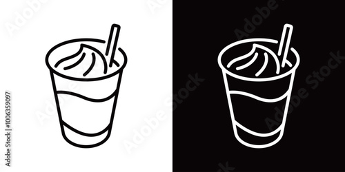 チョコレートドリンクのシンプルなベクターアイコン