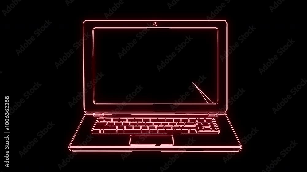 illustration of the icon of a laptop with today's technology, the latest online digital tools for work. Animation of the laptop icon illustration of the icon of a laptop with today's technology, the latest online digital tools for work. Animation of the laptop icon