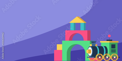 toy house on a white background