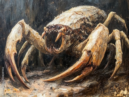 Creature Design: A Monstrous Crab Painting photo