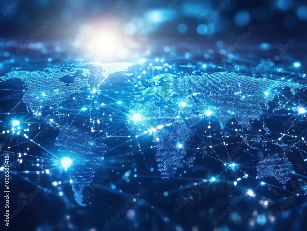 Fototapeta premium Global Network Connection.