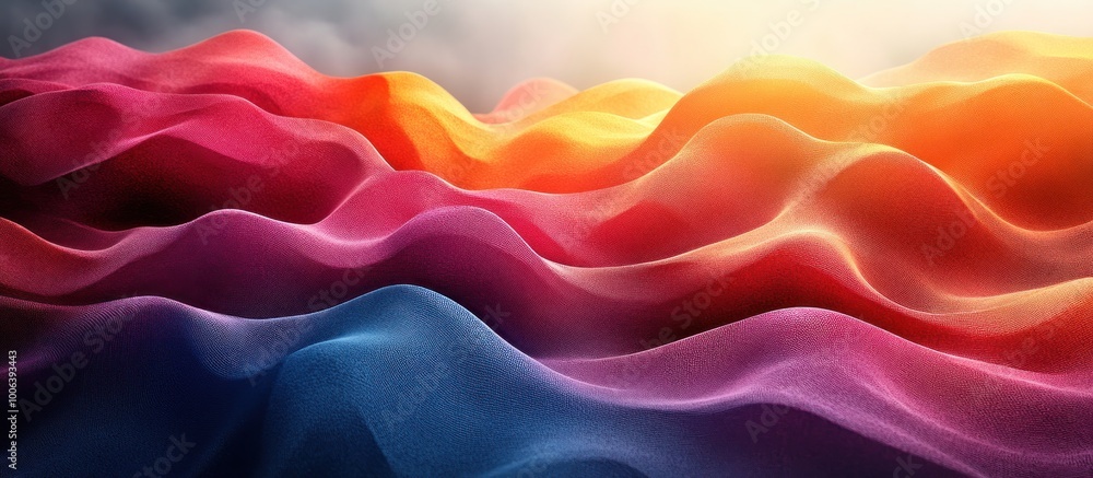 Abstract Colorful Fabric Waves Abstract Colorful Fabric Waves