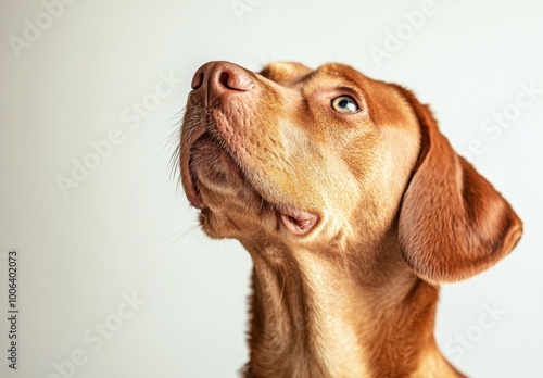 Wallpaper Mural Dog Looking Up. Torontodigital.ca