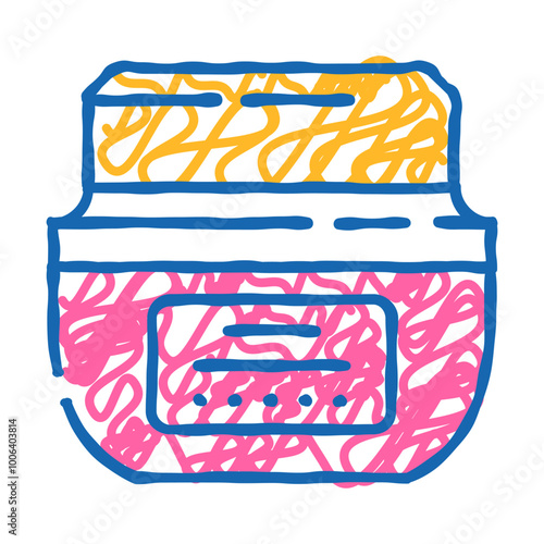 anti aging cream product doodle icon sketch vector. anti aging cream product sign. isolated symbol illustration